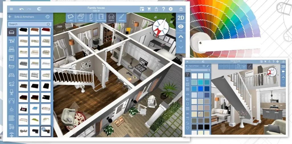 Home Design 3D termasuk aplikasi desain rumah gratis yang layak Anda coba