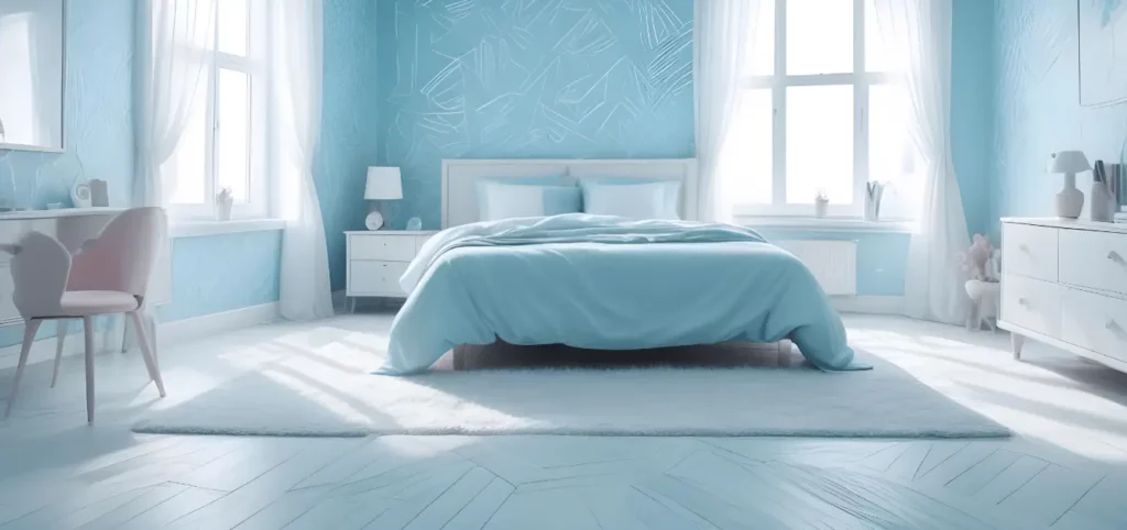 warna keramik kamar tidur light blue