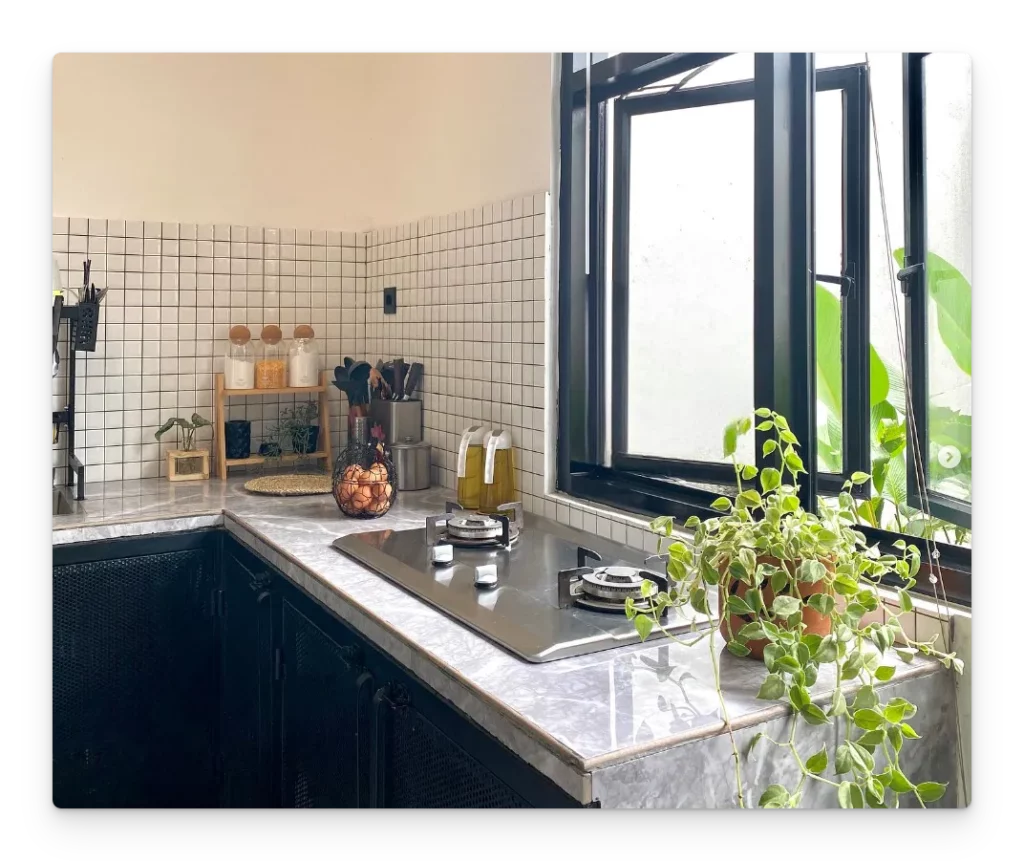 Dapur Cantik Modern yang Terang dan Asri