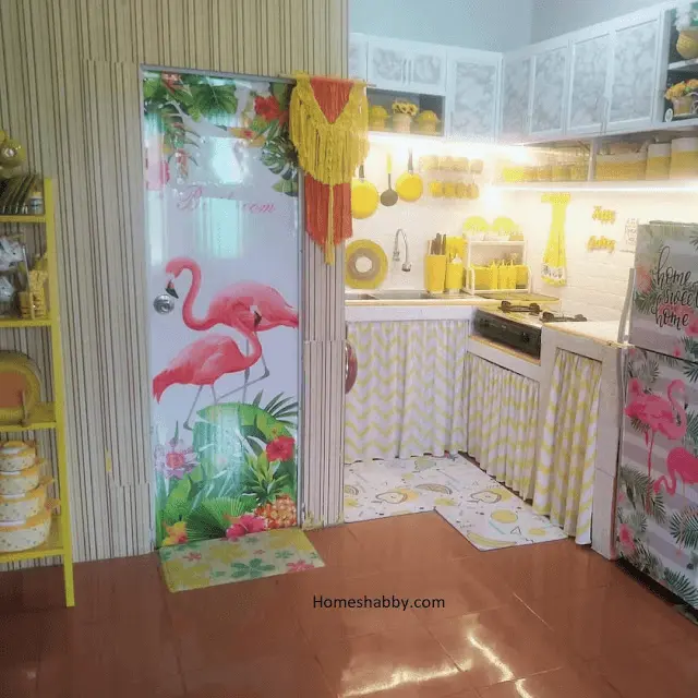 desain dapur dan kamar mandi bernuansa cerah